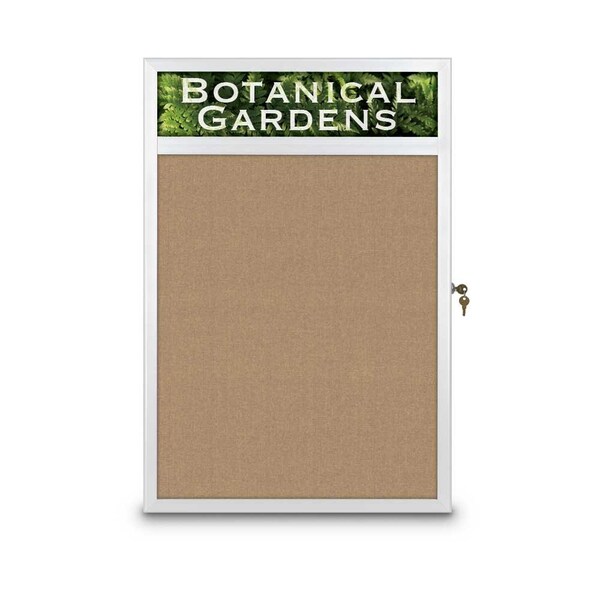Open Faced Traditional Corkboard, 60x48"